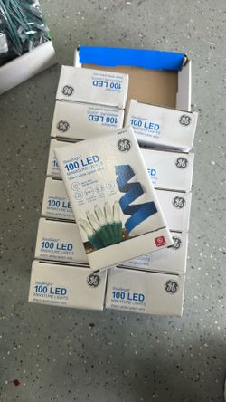 GE 100 led Christmas lights NIB