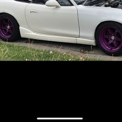 15x8 0 Offset F1R F05 Purple Like New W Tires