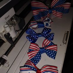 4th Of July Hair Bows