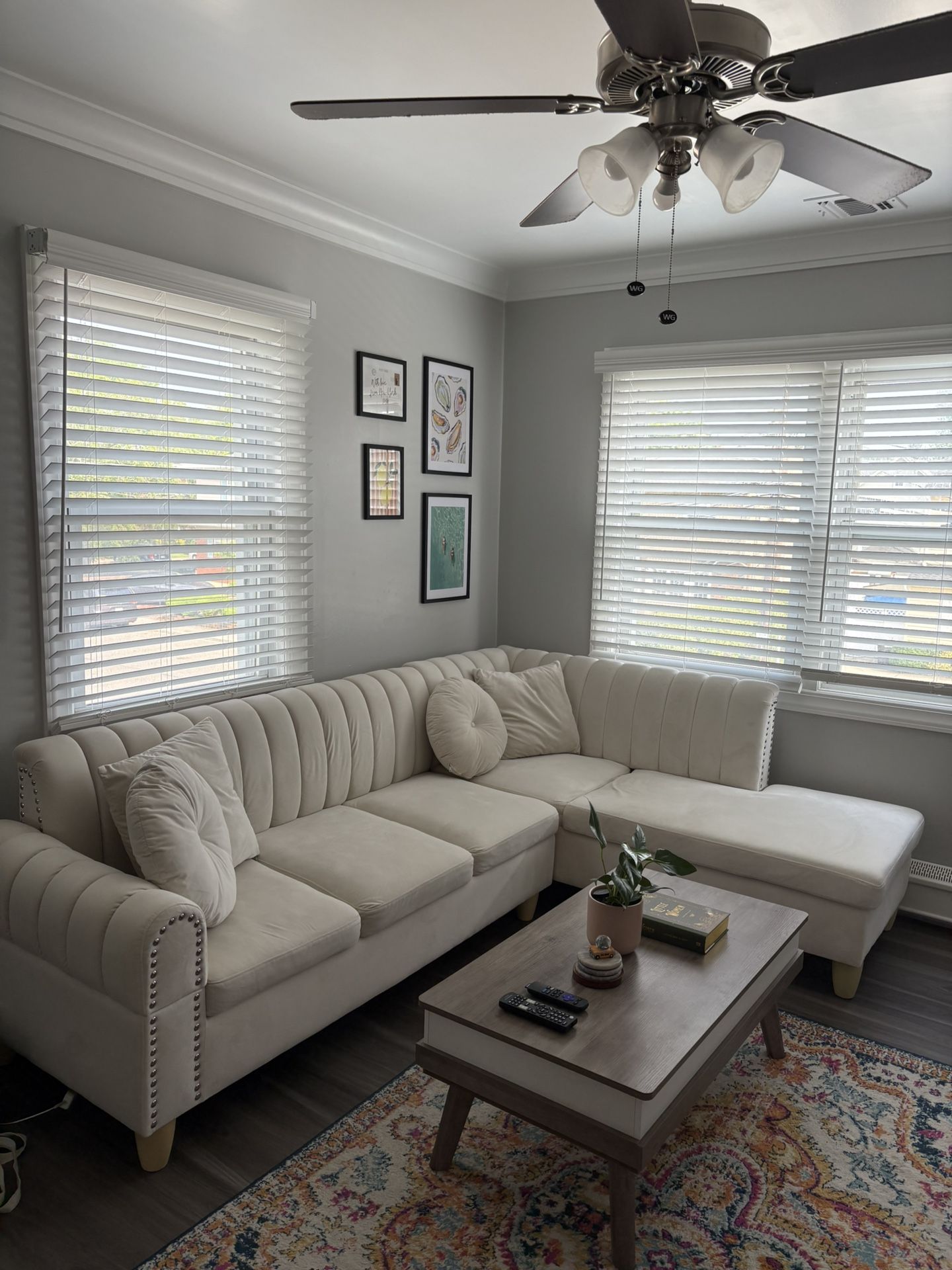 White L Couch