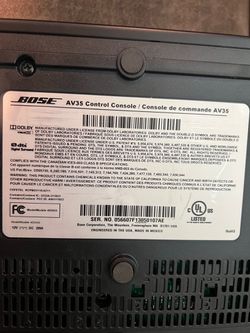 Bose Home Theater System  Thumbnail