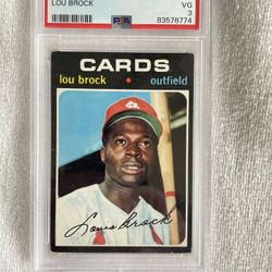 1971 Topps Lou Brock #625 (PSA 3)