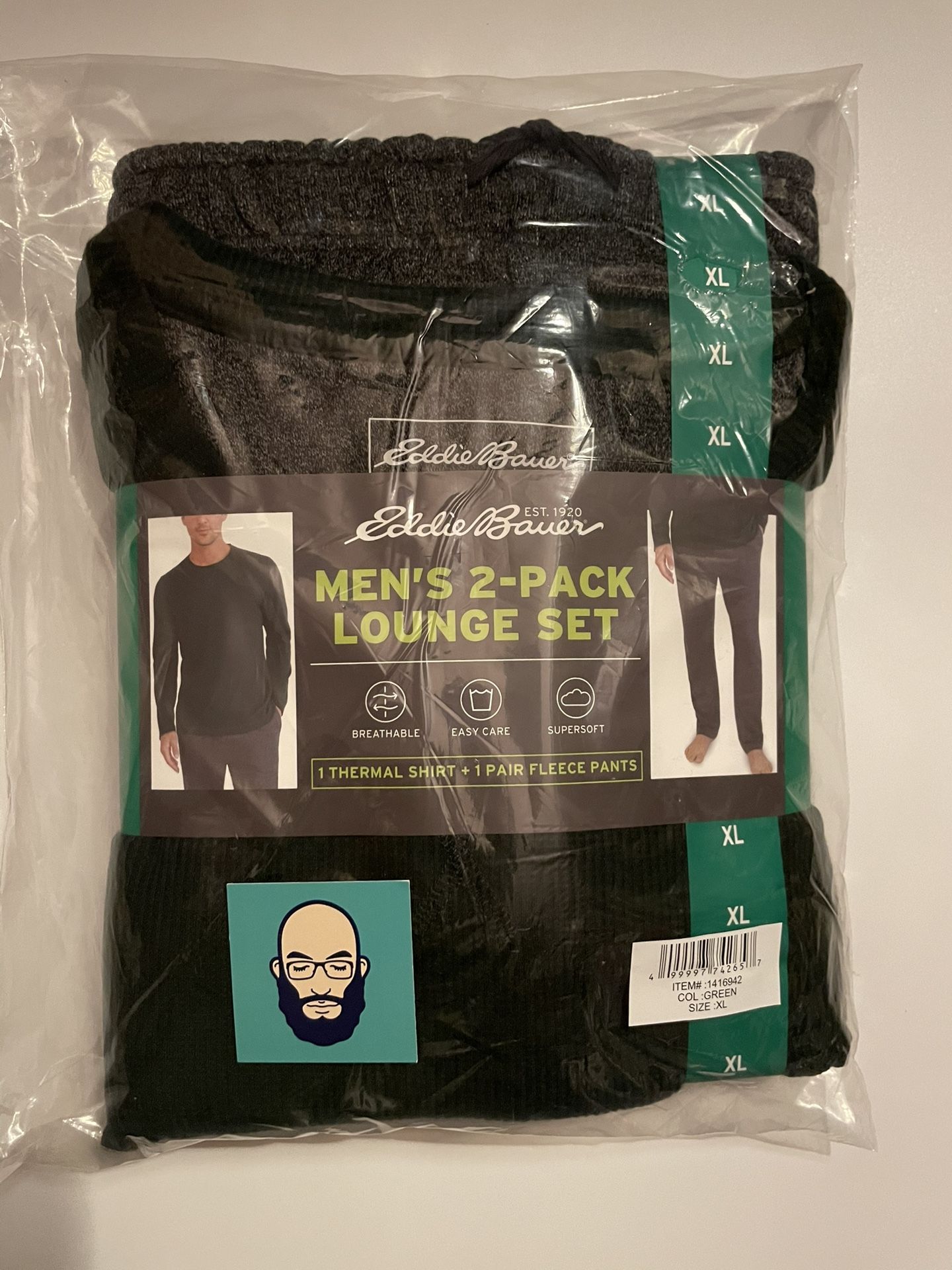 New XL Eddie Bauer Men’s 2-Pack Lounge set