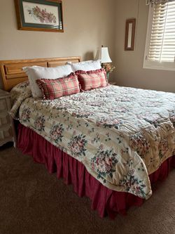 Mattress frame headboard
