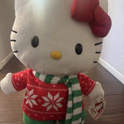 XL Hello Kitty Christmas Plushy 