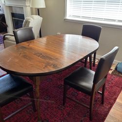 Vintage Dining Room Table And Chair Set
