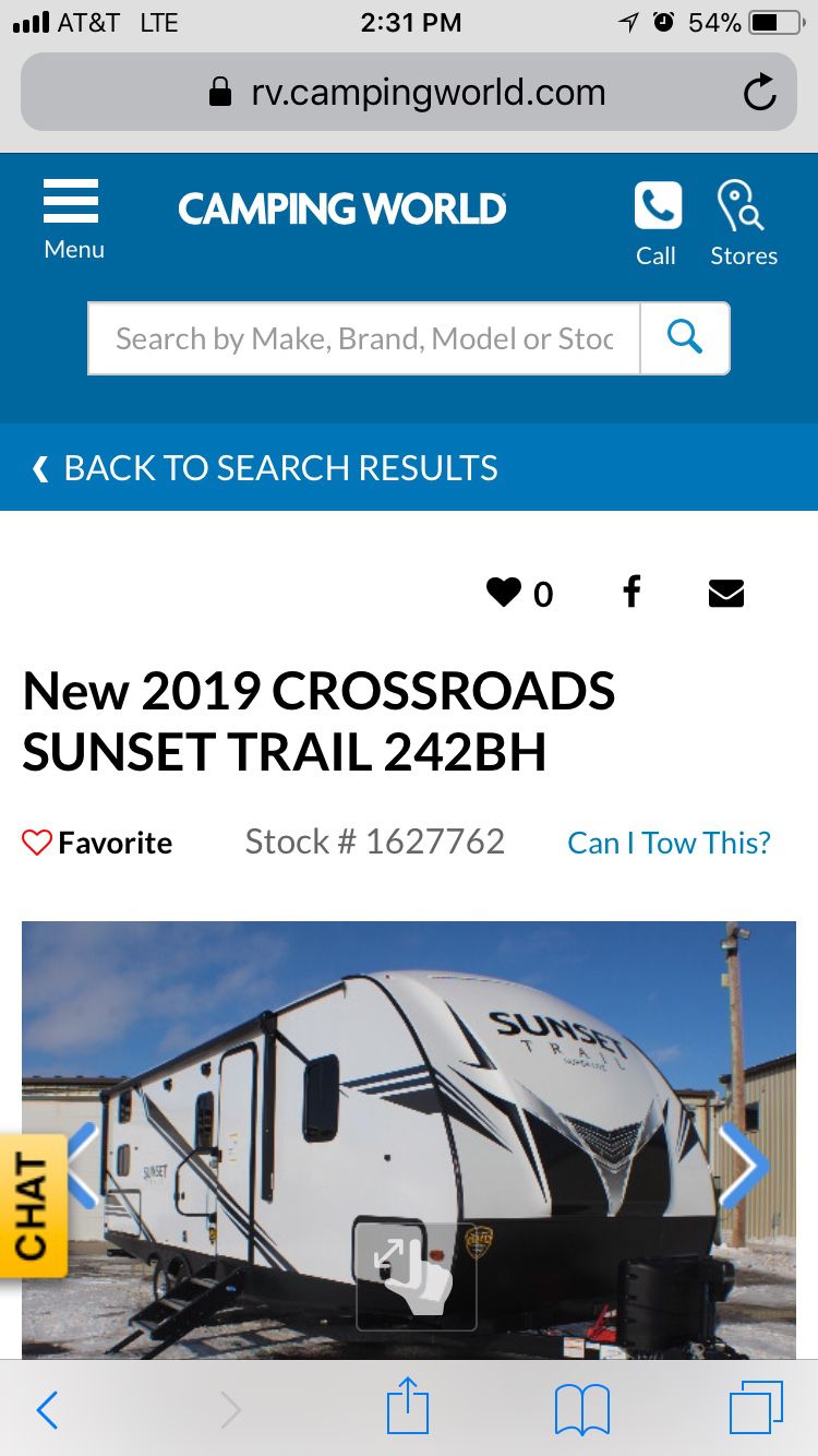 Photo Brand new crossroads 2019 sunset trail 242 BH
