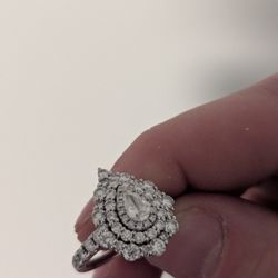 2 CT Natural Diamond Engagement Ring w/ wedding band