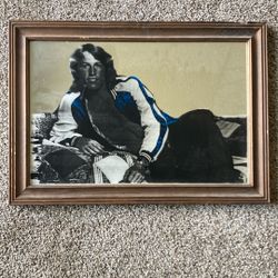 Vintage Andy Gibb Picture Mirror
