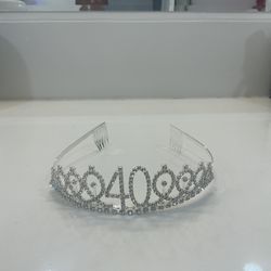 Birthday Crown + Sash + Pearl Pin Set for Women
