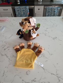 NEW WITH TAGS Forest MOUNTAIN finger FOREST FINGER PUPPET TREE HOUSE & HAND MONKEY FINGERSPUPPET SEE DESCRIPTION