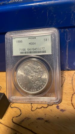 Silver dollar 1886 ms 64