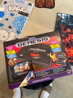Sega Genesis Display Console - Supervillain Boss Bundle + Sonic 1