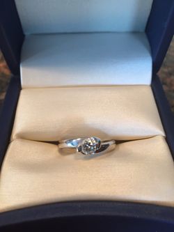 1/2 Carat White Gold diamond engagement ring