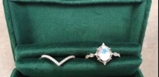 Moonstone Engagement Ring