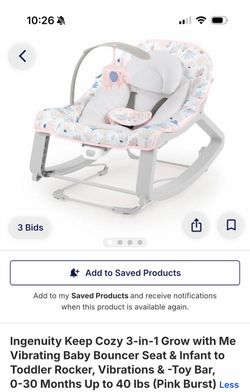 Ingenuity Keep Cozy 3-in-1 Baby Bouncer Rocker
