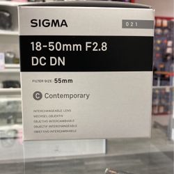 Sigma 18-50mm F2.8 For Canon RF