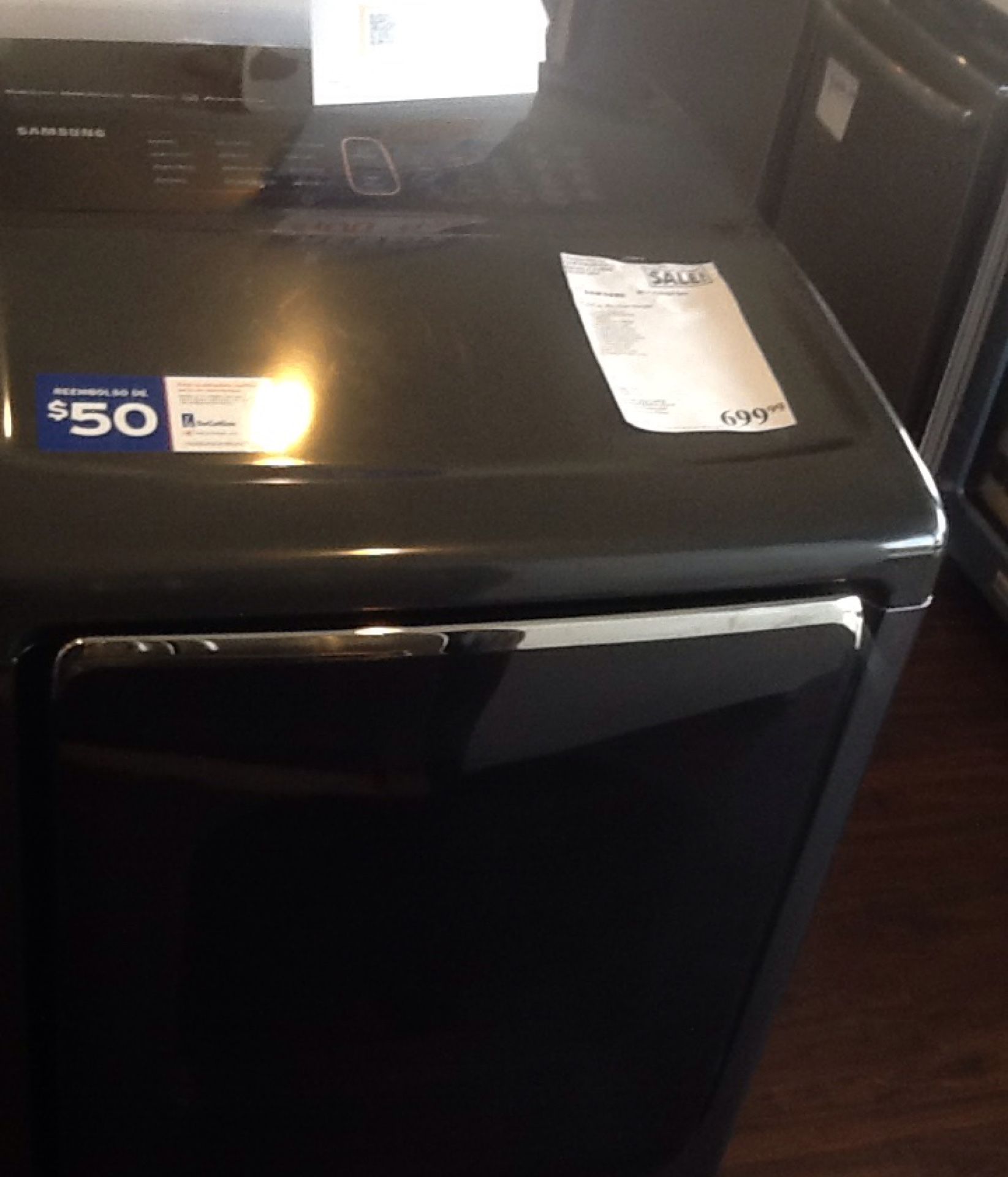 New open box Samsung gas dryer DVG54M8750V