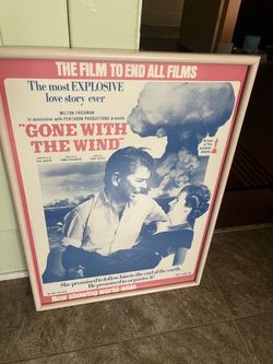 Vintage Ronald Reagan Gone With The Wind Poster
