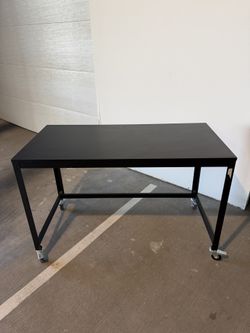 Cart Black Metal Desk