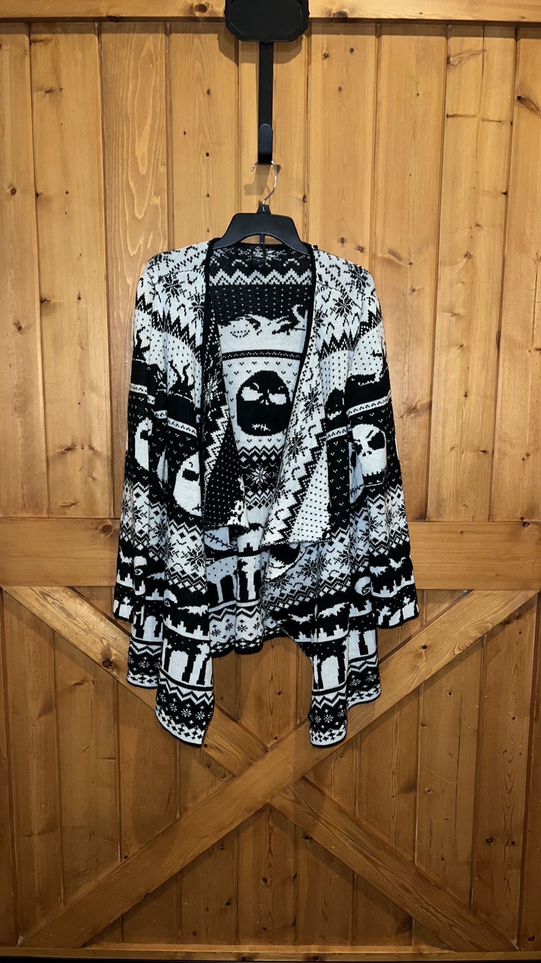 Disney The Nightmare Before Christmas Cardigan Open Front Sweater Size: XL