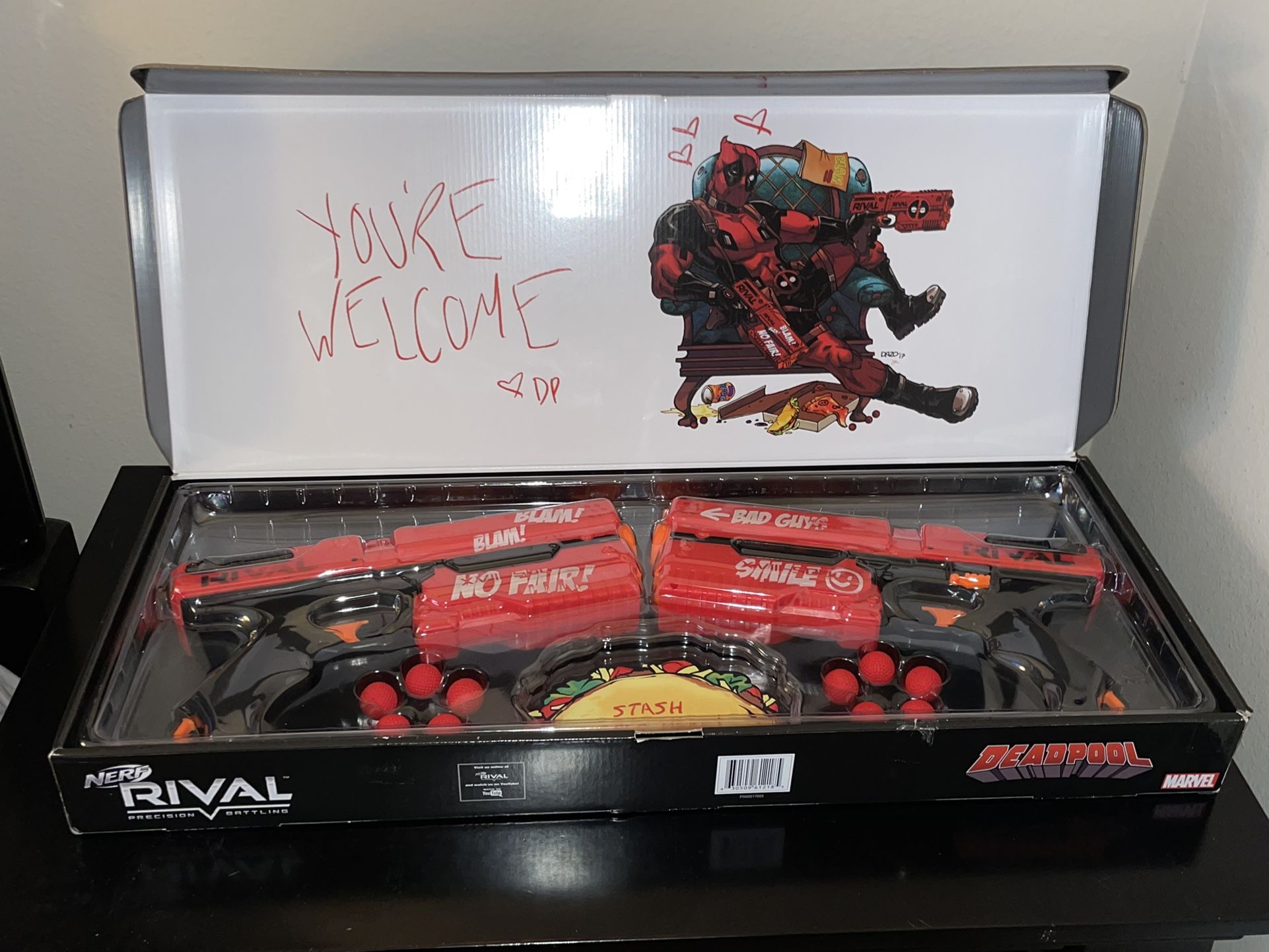 Nerf Rival DEADPOOL KRONOS XVIII-500 Dual Pack Red Pistols LIMITED EDITION