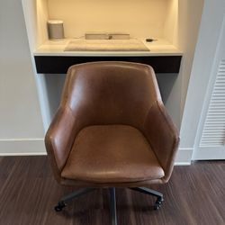 West Elm Helvetica Saddle Leather Office Chair – Sold Out Online