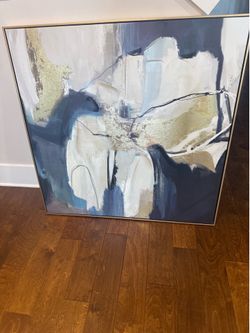 Large Abstract Framed Canvas Wall Art