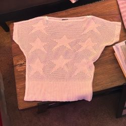 White Knit Top