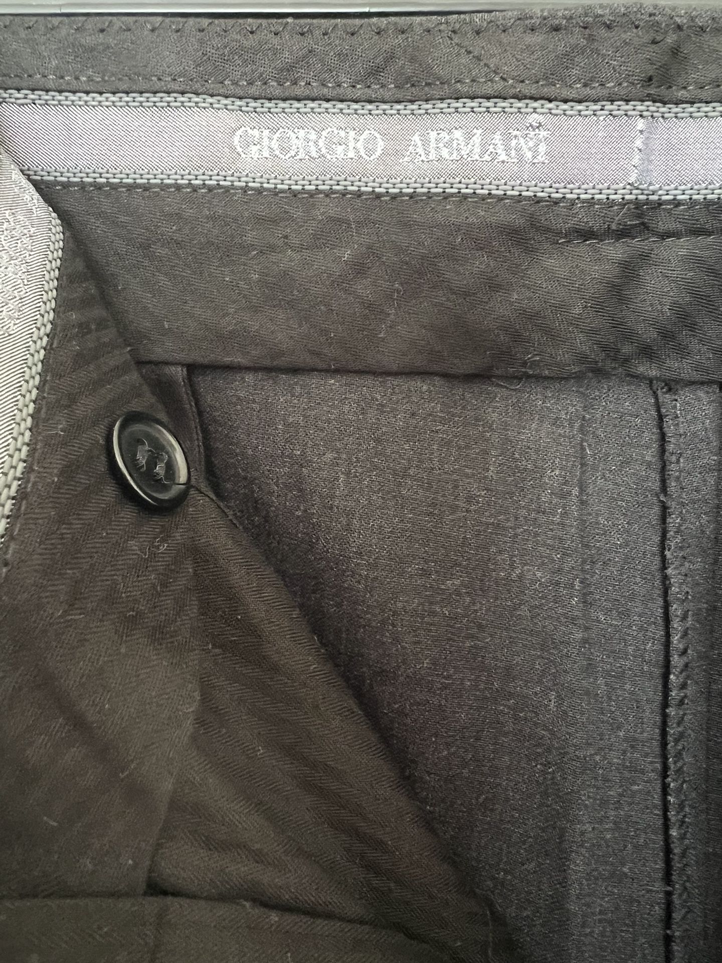 Giorgio Armani Grey Wool Men’s Trousers Italy Size 50 US Size 34 Large
