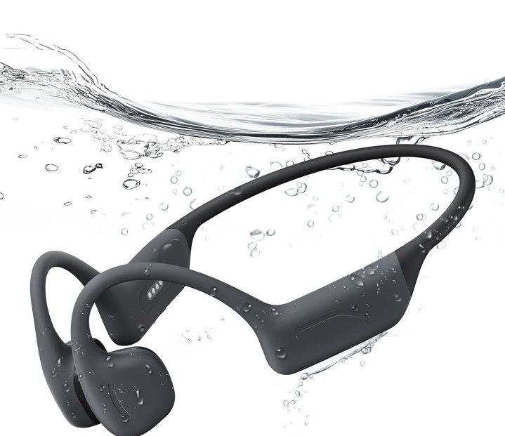 Full-Coverage Liquid Silicone Swimming Headphones, IP68 Waterproof Underwater Headphones,