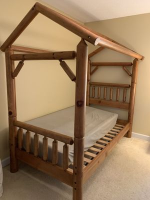 Photo Log Cabin Bed - twin