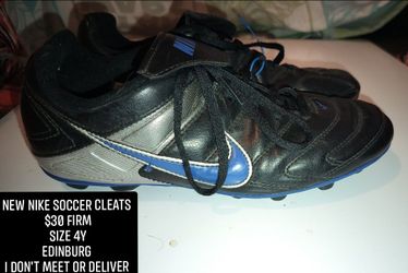 Nike cleats size 4y never used (no box)