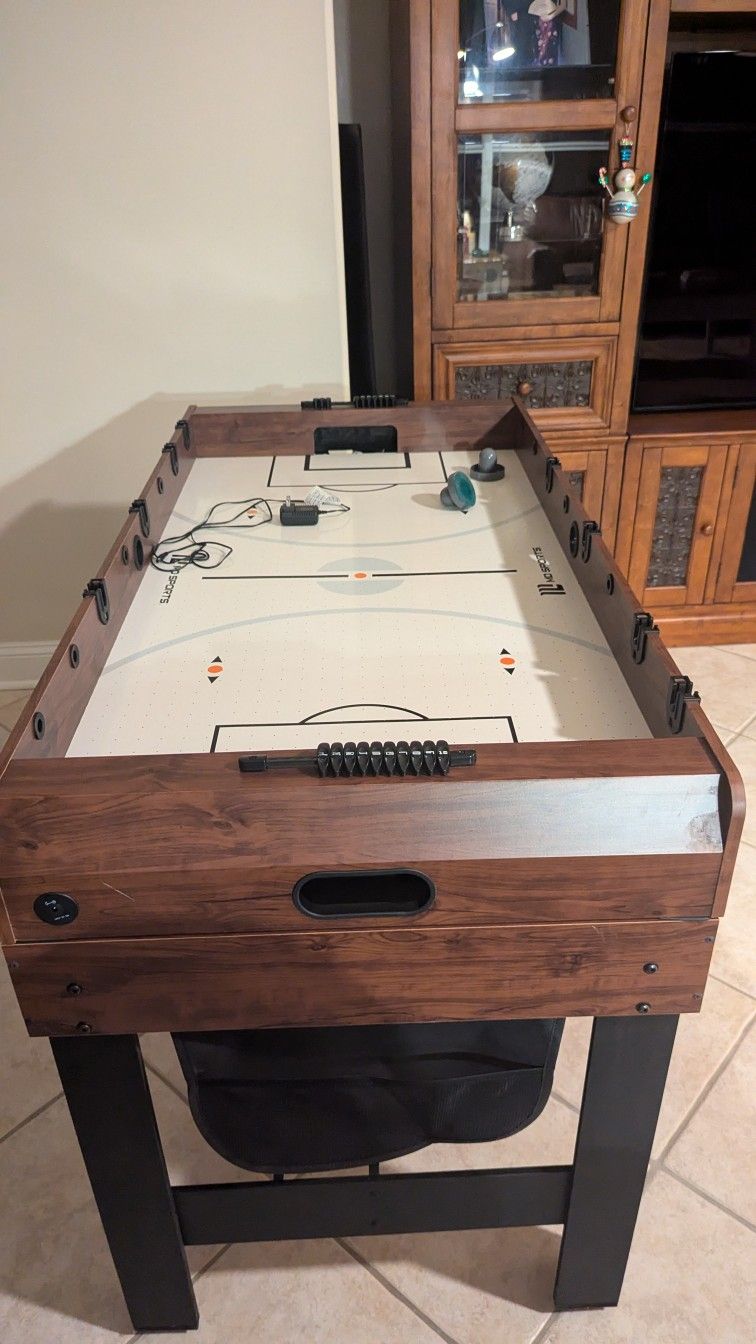 Foosball table air hockey, pool table, pingpong table, 4 in 1