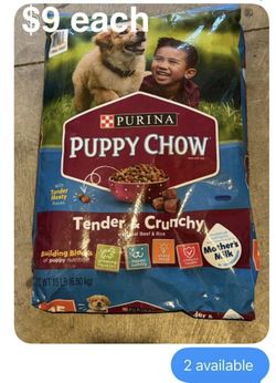 Dog Food - Various sizes and prices are listed on each picture