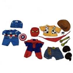 Build A Bear Disney/Marvel Clothing Lot
