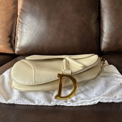 Dior Saddle Bag Latte Grained Calfskin