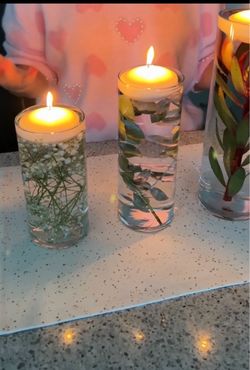 Clear Glass cylinder vases