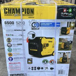 Champion Power Equipment 6500-Watt Recoil Start Gasoline and Propane Powered Dual Fuel Inverter Port