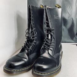 Dr Martens 1460 Lace Up Black Boots Size 11