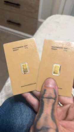0.5g 9999 Fine Gold Bars – Set of 2