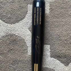 Warstic Wooden Pro Reserve Maple Baseball Bat Size 34”, 32oz, Signed By Cameron Maybin