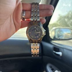Silver with Gold Watch