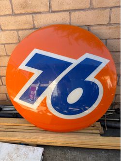 76 gas station sign one side