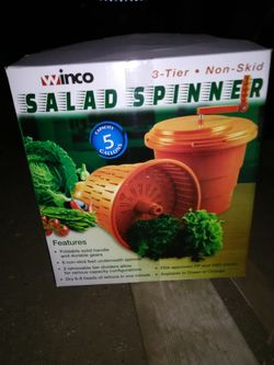 WinCo 3 Tier Salad Spinner