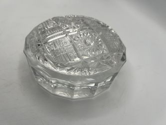 Vintage Vanity Crystal Trinket Box