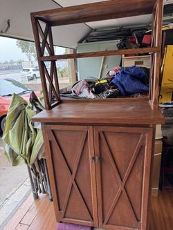 Custom Microwave Cabinet 