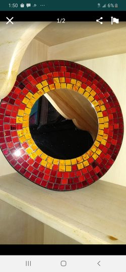 13 inch Mosaic Mirror $20.00 cash only (serious buyers)
