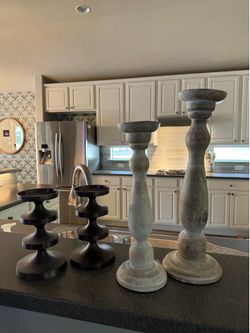 2 sets of candle sticks