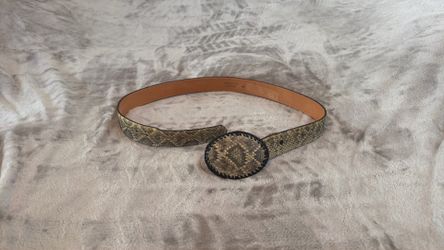 Vintage Snake Skin Belt & Buckle